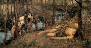 John William Waterhouse A Naiad (mk41) Spain oil painting artist